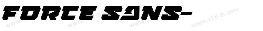Force sans字体转换